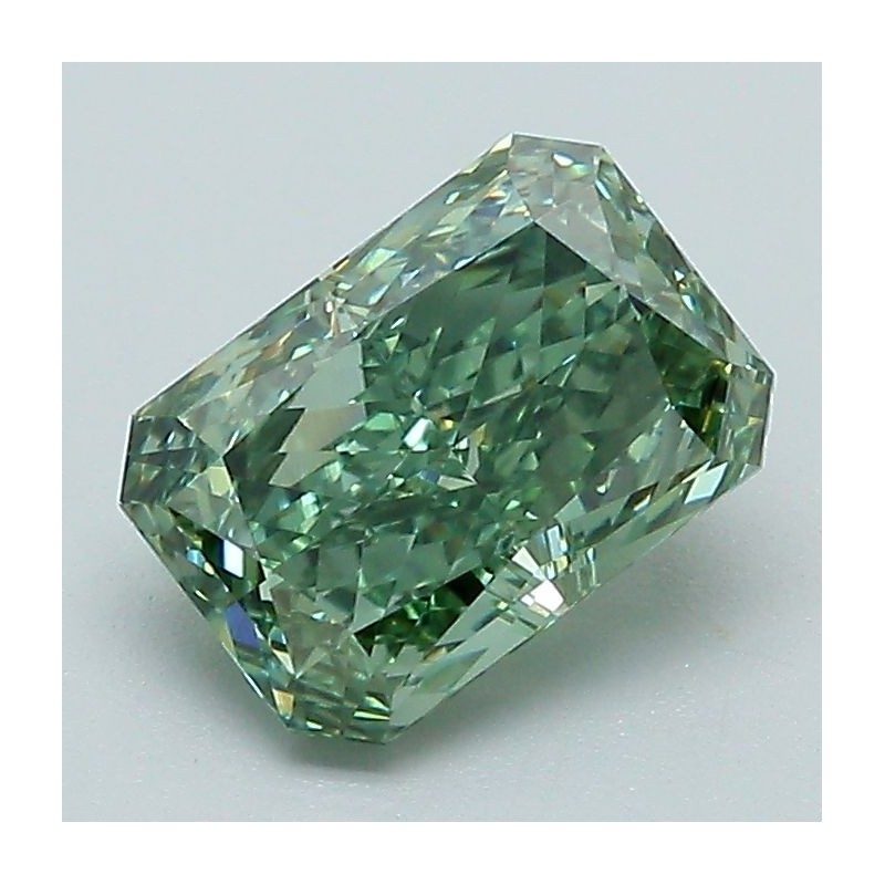 Diament laboratoryjny o barwie fantazyjnej radiant, 1.45ct, VVS2, Fancy Vivid Green, IGI LG717505951 Diament laboratoryjny o barwie fantazyjnej radiant, 1.45ct, VVS2, Fancy Vivid Green, IGI LG717505951