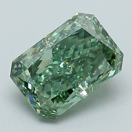 Diament laboratoryjny o barwie fantazyjnej radiant, 1.45ct, VVS2, Fancy Vivid Green, IGI LG717505951