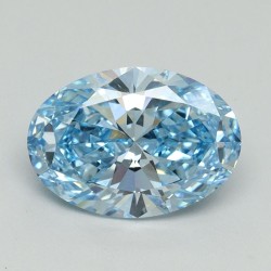 Diament laboratoryjny o barwie fantazyjnej szlif owalny, 2.09ct, VVS2, Fancy Vivid Blue, IGI LG650407768