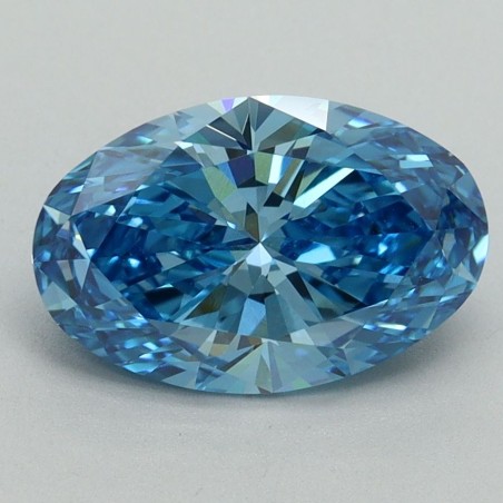 Diament laboratoryjny o barwie fantazyjnej szlif owalny, 2.09ct, VVS2, Fancy Vivid Blue, IGI LG644438485