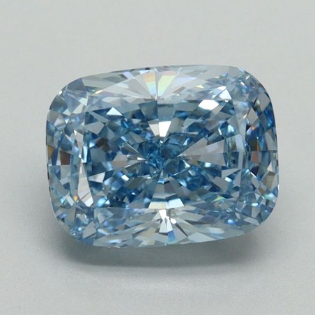 Diament laboratoryjny o barwie fantazyjnej szlif poduszkowy brylantowy, 2.09ct, VVS2, Fancy Vivid Blue, IGI LG650494083
