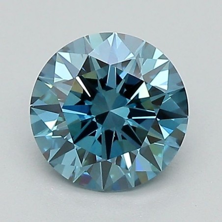 Diament laboratoryjny o barwie fantazyjnej szlif okrągły, 1.08ct, VVS2, Fancy Vivid Blue, IGI LG689546744