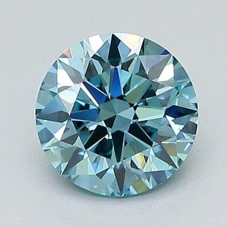 Diament laboratoryjny o barwie fantazyjnej szlif okrągły, 1.07ct, VVS2, Fancy Vivid Blue, IGI LG675563639