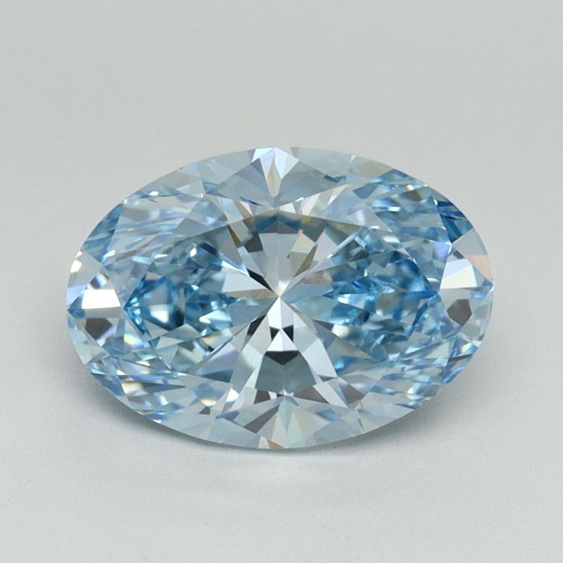 Diament laboratoryjny o barwie fantazyjnej szlif owalny, 2.08ct, VVS1, Fancy Vivid Blue, IGI LG650407767