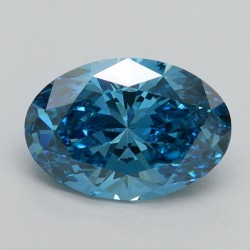 Diament laboratoryjny o barwie fantazyjnej szlif owalny, 2.08ct, VVS2, Fancy Vivid Blue, IGI LG536298349