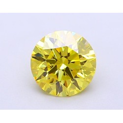 Diament laboratoryjny o barwie fantazyjnej szlif okrągły, 1.12ct, VVS1, Fancy Vivid Yellow, IGI LG700563620