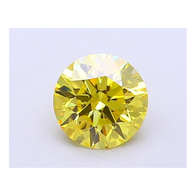 Diament laboratoryjny o barwie fantazyjnej szlif okrągły, 1.12ct, VVS1, Fancy Vivid Yellow, IGI LG700563620
