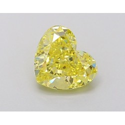 Diament laboratoryjny o barwie fantazyjnej serce, 1.11ct, VVS2, Fancy Vivid Yellow, IGI LG634494141