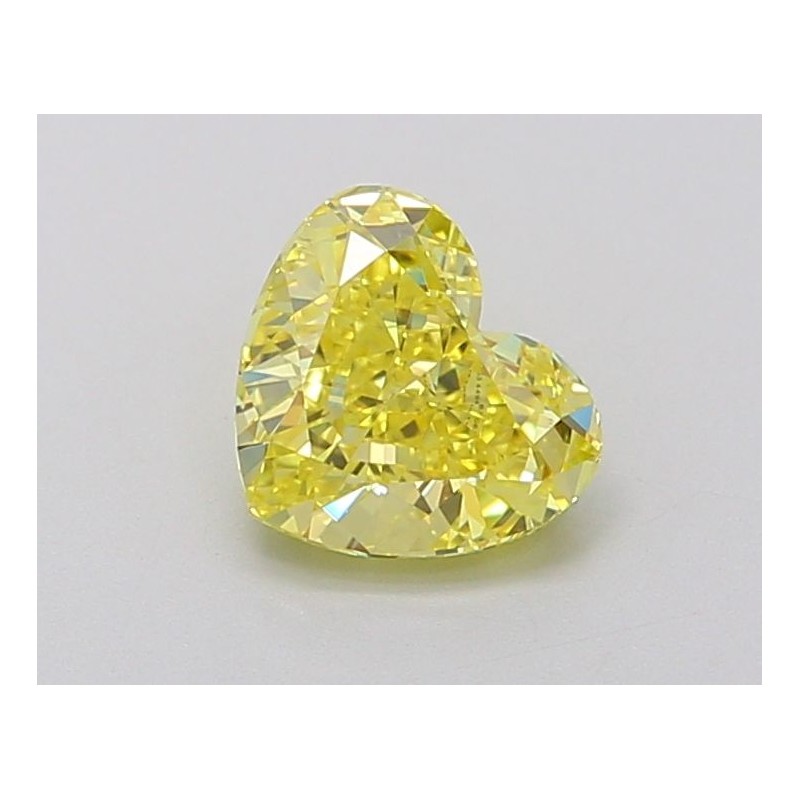 Diament laboratoryjny o barwie fantazyjnej serce, 1.11ct, VVS2, Fancy Vivid Yellow, IGI LG634494141