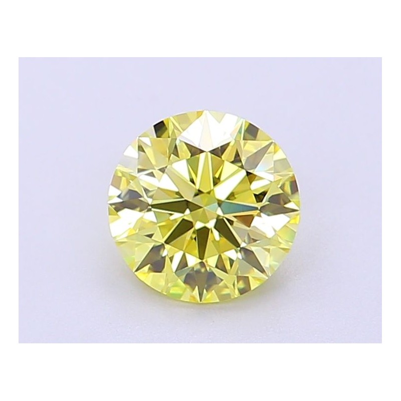 Diament laboratoryjny o barwie fantazyjnej szlif okrągły, 1.11ct, VVS2, Fancy Intense Yellow, IGI LG695513626