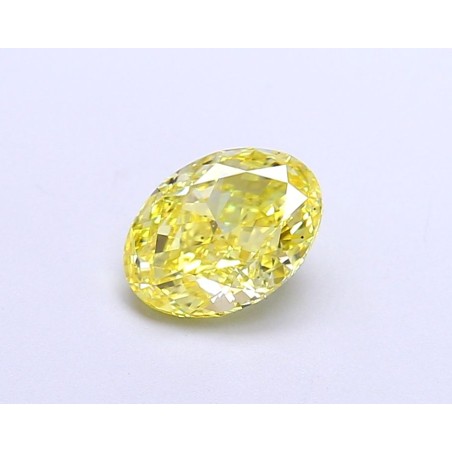 Diament laboratoryjny o barwie fantazyjnej szlif owalny, 1.11ct, VVS2, Fancy Vivid Yellow, IGI LG674504281
