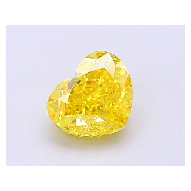 Diament laboratoryjny o barwie fantazyjnej serce, 1.11ct, VVS2, Fancy Vivid Yellow, IGI LG694504163
