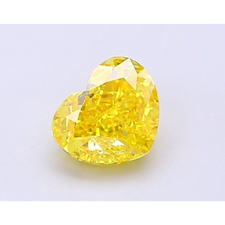 Diament laboratoryjny o barwie fantazyjnej serce, 1.11ct, VVS2, Fancy Vivid Yellow, IGI LG694504163