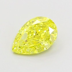 Diament laboratoryjny o barwie fantazyjnej szlif gruszkowy, 1.11ct, IF, Fancy Intense Yellow, IGI LG700517909