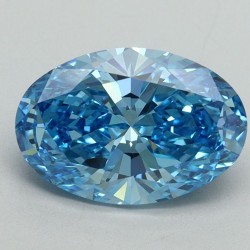 Diament laboratoryjny o barwie fantazyjnej szlif owalny, 2.09ct, VVS2, Fancy Vivid Blue, IGI LG644491322
