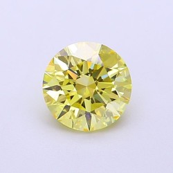 Diament laboratoryjny o barwie fantazyjnej szlif okrągły, 1.04ct, VVS1, Fancy Yellow, IGI LG700517272