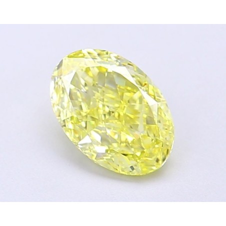 Diament laboratoryjny o barwie fantazyjnej szlif owalny, 1.04ct, VVS2, Fancy Vivid Yellow, IGI LG694504243