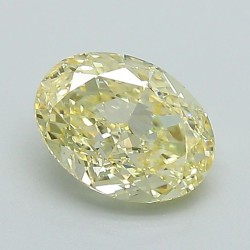 Diament laboratoryjny o barwie fantazyjnej szlif owalny, 1.06ct, VVS2, Fancy Intense Yellow, IGI LG631463577