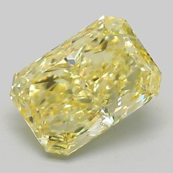 Diament laboratoryjny o barwie fantazyjnej radiant, 2.55ct, VVS2, Fancy Intense Yellow, IGI LG733599497