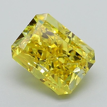 Diament laboratoryjny o barwie fantazyjnej radiant, 2.48ct, IF, Fancy Vivid Yellow, IGI LG588348195