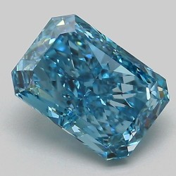 Diament laboratoryjny o barwie fantazyjnej radiant, 2.09ct, VVS2, Fancy Vivid Blue, IGI LG733599429