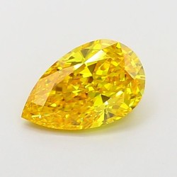 Diament laboratoryjny o barwie fantazyjnej szlif gruszkowy, 1.08ct, VVS2, Fancy Vivid Yellow, IGI LG669415615