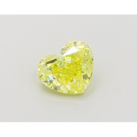 Diament laboratoryjny o barwie fantazyjnej serce, 1.09ct, VVS2, Fancy Vivid Yellow, IGI LG660455198