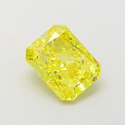Diament laboratoryjny o barwie fantazyjnej radiant, 1.08ct, VVS2, Fancy Vivid Yellow, IGI LG660440244