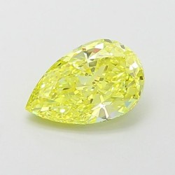 Diament laboratoryjny o barwie fantazyjnej szlif gruszkowy, 1.09ct, VVS1, Fancy Vivid Yellow, IGI LG660440358
