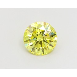 Diament laboratoryjny o barwie fantazyjnej szlif okrągły, 1.06ct, VVS1, Fancy Vivid Yellow, IGI LG666413409