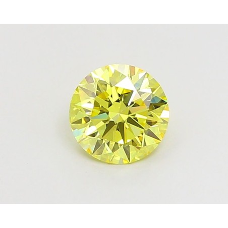 Diament laboratoryjny o barwie fantazyjnej szlif okrągły, 1.06ct, VVS1, Fancy Vivid Yellow, IGI LG666413409