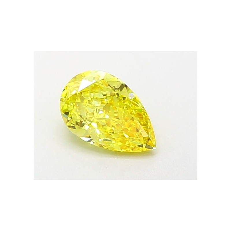 Diament laboratoryjny o barwie fantazyjnej szlif gruszkowy, 1.07ct, VVS1, Fancy Vivid Yellow, IGI LG684503004