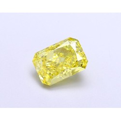 Diament laboratoryjny o barwie fantazyjnej radiant, 1.08ct, VVS1, Fancy Vivid Yellow, IGI LG674504255