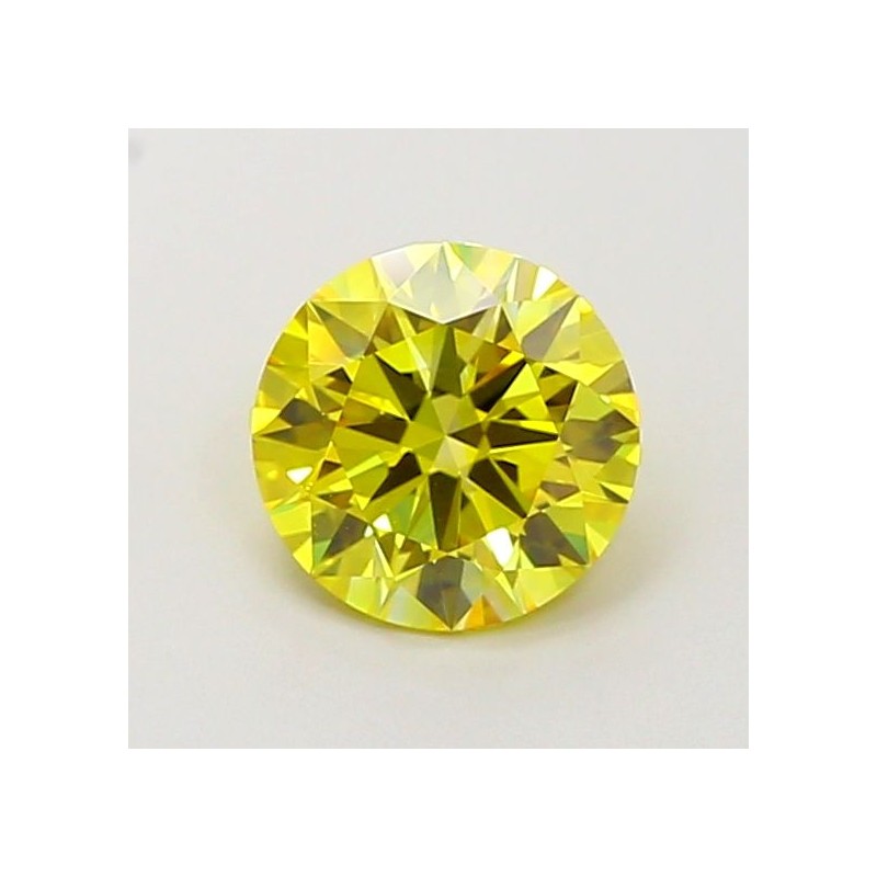 Diament laboratoryjny o barwie fantazyjnej szlif okrągły, 1.08ct, VVS2, Fancy Vivid Yellow, IGI LG700517721