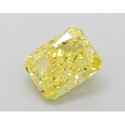 Diament laboratoryjny o barwie fantazyjnej radiant, 1.07ct, VVS1, Fancy Vivid Yellow, IGI LG639430090