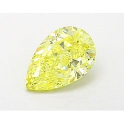 Diament laboratoryjny o barwie fantazyjnej szlif gruszkowy, 1.07ct, VVS2, Fancy Vivid Yellow, IGI LG684503006