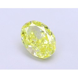 Diament laboratoryjny o barwie fantazyjnej szlif owalny, 1.07ct, IF, Fancy Vivid Yellow, IGI LG686502697