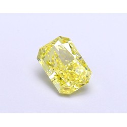 Diament laboratoryjny o barwie fantazyjnej radiant, 1.06ct, IF, Fancy Vivid Yellow, IGI LG674504258