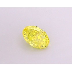 Diament laboratoryjny o barwie fantazyjnej szlif owalny, 1.09ct, VVS1, Fancy Vivid Yellow, IGI LG694504314