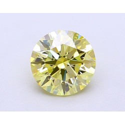 Diament laboratoryjny o barwie fantazyjnej szlif okrągły, 1.08ct, VVS2, Fancy Yellow, IGI LG700563592
