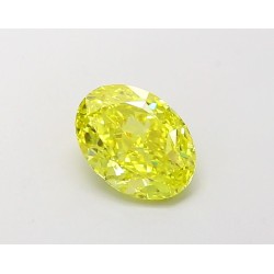 Diament laboratoryjny o barwie fantazyjnej szlif owalny, 1.08ct, VVS1, Fancy Vivid Yellow, IGI LG694504305