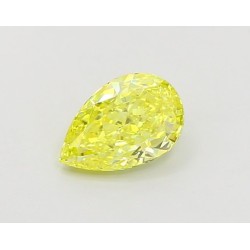 Diament laboratoryjny o barwie fantazyjnej szlif gruszkowy, 1.08ct, VVS2, Fancy Vivid Yellow, IGI LG670432564