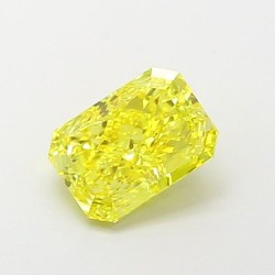 Diament laboratoryjny o barwie fantazyjnej radiant, 1.1ct, IF, Fancy Vivid Yellow, IGI LG700518032