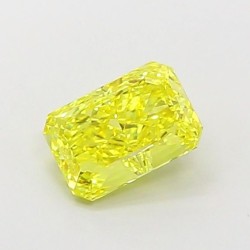 Diament laboratoryjny o barwie fantazyjnej radiant, 1.09ct, IF, Fancy Vivid Yellow, IGI LG700517883