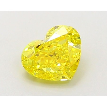 Diament laboratoryjny o barwie fantazyjnej serce, 1.08ct, VVS2, Fancy Vivid Yellow, IGI LG694504374