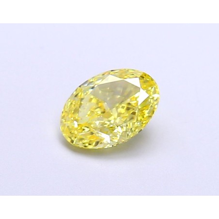 Diament laboratoryjny o barwie fantazyjnej szlif owalny, 1.09ct, VVS1, Fancy Vivid Yellow, IGI LG674504260