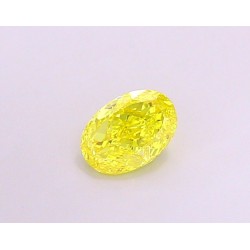 Diament laboratoryjny o barwie fantazyjnej szlif owalny, 1.08ct, VVS1, Fancy Vivid Yellow, IGI LG694504318