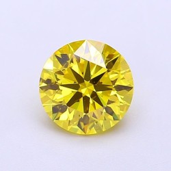 Diament laboratoryjny o barwie fantazyjnej szlif okrągły, 1.04ct, VVS1, Fancy Vivid Yellow, IGI LG700517730