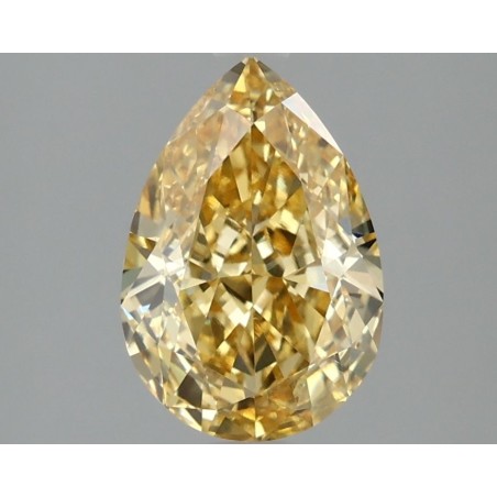 Diament laboratoryjny o barwie fantazyjnej szlif gruszkowy, 2.09ct, VVS2, Fancy Vivid Yellow, IGI LG644471507
