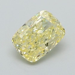 Diament laboratoryjny o barwie fantazyjnej szlif poduszkowy brylantowy, 1.06ct, VVS2, Fancy Intense Yellow, IGI LG652424493